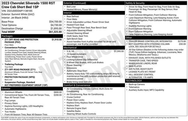 chevrolet silverado 1500 2023 2GCUDEED6P1138185 image chevrolet silverado 1500 2023 2GCUDEED6P1138185 image